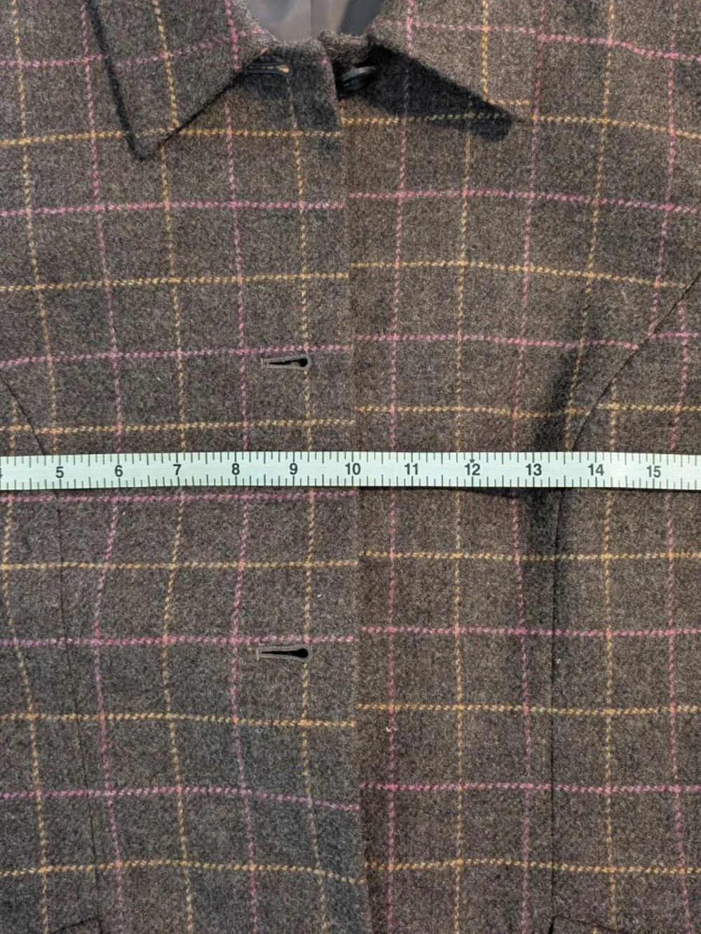 Lands' End Brown Wool Blazer Jacket